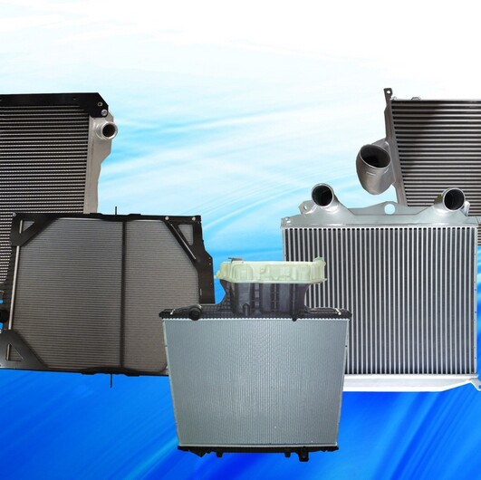Bedane antarane radiator truk lan radiator mobil